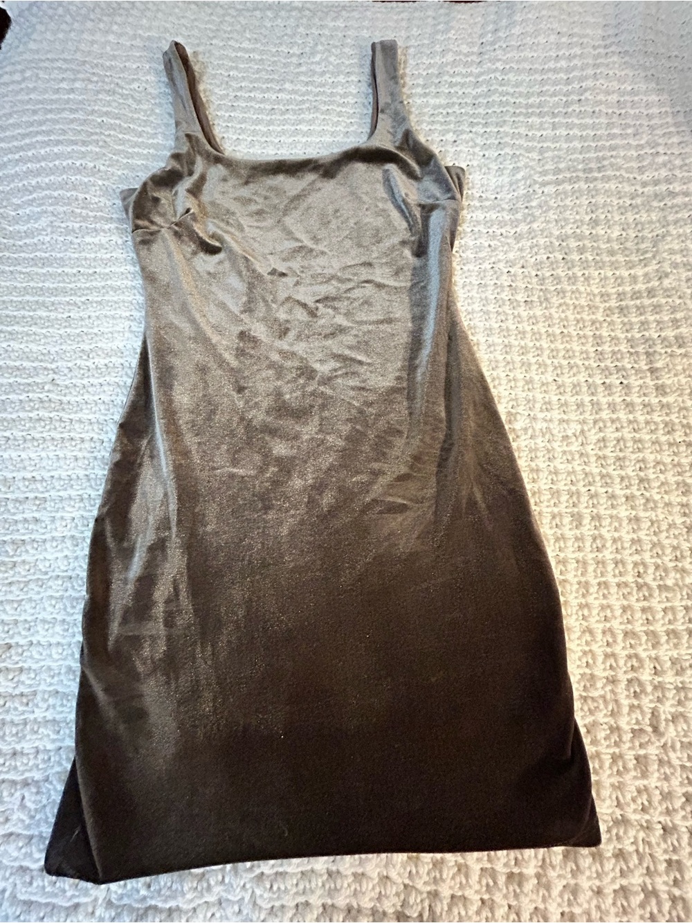 Fashion Nova Brown Velvet Mini Slip Dress